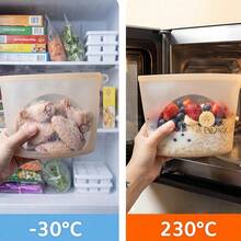 500ml/1000ml/2000ml/3000ml Leak-Proof Silicone Seal Freezer Bags, Reusable Silicone Food Storage Bags - Multicolor - View 8