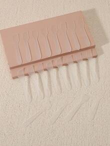 20/40//100 Pcs Mini Cosmetic Spatulas Cream Makeup Mask Spoons Cosmetic Spoons, DIY Makeup Tool Paste Stick Beauty Tool Set, DIY Facial Paste Stick Mixing Spatula Spoon Makeup Tool Travel Essentials Travel School Supplies Holiday Camping Holiday Essentials Vacation Accessories Women's Perfume Men's Perfume Beach Perfume Bottle - Clear - View 5