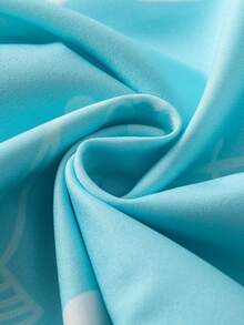 Anime Inspired Kimono Jacket, 3/4 Sleeve, Loose Fit, Windbreaker, Blue-Green Japanese Style - Mint Blue - View 7