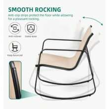 Mesa Sala Exterior para Jardin 4 Piezas con Cojin para el Asiento Tipo Rattan Sala para Exteriores Durable Moderna Practica Ideal para tu Jardin o Balcon - Beis - Ver 6