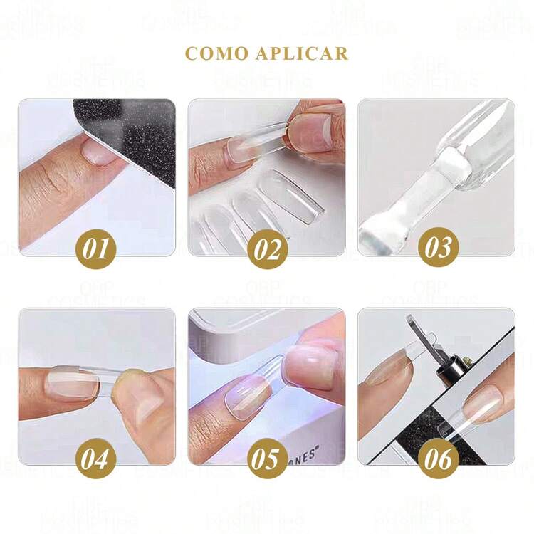 OBP C & G Soft Gel Tips Artificial Nails Different Models And Sizes - COFFIN SHORT - View 5