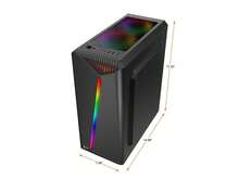 Bgears B-Vigor RGB Black Steel / Plastic / Tempered Glass ATX Mid Tower Computer Case With RGB Front Panel - View 9