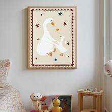 Tranh trang trí mẹ ngỗng và ngỗng con theo phong cách Bohemian, tranh treo tường phòng trẻ em hiện đại, trang trí Ngày của Mẹ, áp phích Ngày của Mẹ, tranh trang trí động vật nông trại, tranh nghệ thuật phòng trẻ em phong cách mộc mạc, trang trí phong cách Bohemian, tranh nghệ thuật phòng trẻ em dễ thương và vui nhộn, trang trí tường hiện đại sống động, tranh trang trí động vật hoạt hình. - Nhiều màu - Xem 11