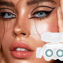 6 Pairs Of Colorful Contact Lens Cases, Offering A Variety Of Color Options. Comes With Contact Lens Cases And Wearing Tools, Suitable For Year-Round Use, And Can Be Used For Eye Makeup, Cosplay, Festive Event Dressing, Halloween Costumes, Cosplay, And More. - YF05 - Xem 5