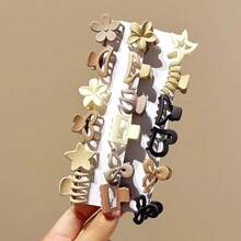 10/20pcs Assorted Small Hair Clips, Mixed Colors, Casual Outdoor Beach Hawaiian Style Hair Accessories For Women - Mixed-color Mini Hair Clip - View 8