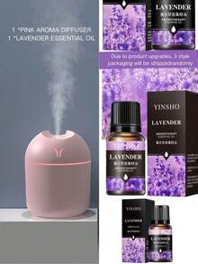 250ml Portable Mini USB Air Humidifier & Essential Oil Diffuser With Color Night Light, Aroma Diffuser For Travel, Office, Car, Desk, Bedroom / 1 Diffuser + 1 Bottle Of Essential Oil (Oils Will Be Shipped Randomly In New Or Used Packaging.) - Multicolor - View 14