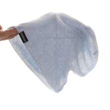 Summer Thin Breathable Pullover Hat For Women, Fashionable Baotou Hat, Super Big Head Circumference Pile Hat For Men - Xám - Xem 5