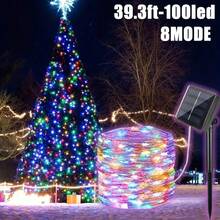 Solar Powered LED Outdoor Waterproof Fairy String Lights, Christmas & Halloween Decor, Suitable For Garden, Party - Star - View 9