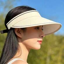 Mũ chống nắng UPF 50+ dành cho nữ - Mũ chống tia UV khi đạp xe mùa hè - Mũ trùm đầu chống tia UV - Khẩu trang rộng vành chắn nắng - A - Xem 6