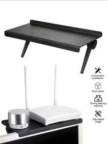 1개 인기 판매 컴퓨터 및 TV 스크린 수납 랙 무선 라우터 셋톱 박스 랙 무천공 수납 브래킷 - 멀티컬러 - 보기 4