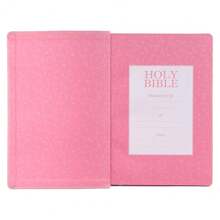 KJV Holy Bible, Giant Print Full-Size Faux Leather Red Letter Edition - Thumb Index & Ribbon Marker, King James Version, Pink (KJV Full Size GP Editions) - 預設 - 查看 10