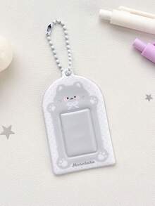 1 chiếc ví đựng thẻ hình động vật lượn sóng 1 inch, ví đựng thẻ ảnh ID, túi đựng đồ hình ngôi sao đuổi theo, mặt dây chuyền, nhãn dán đầu to, ví đựng thẻ nhỏ - Nhiều màu - Xem 15