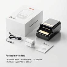 NIIMBOT B21 B1 Mini Portable Thermal Printer, Home/Office/Commercial Label Printer, Wireless Bluetooth Barcode & Photo Printer - Multicolor - View 10