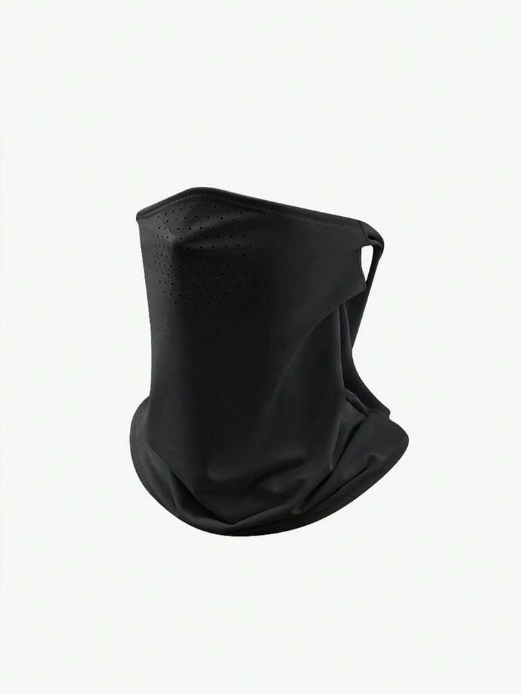 Khẩu trang chống nắng bằng lụa băng dành cho nam, tích hợp bảo vệ cổ, lỗ lưới thoáng khí, thích hợp cho đạp xe, chống tia UV UPF50+, khăn che nắng khi lái xe ngoài trời, được thiết kế cho các hoạt động thể thao dành cho nam giới, khẩu trang có lỗ thông gió hình tổ ong giúp thở dễ dàng và không bị đổ mồ hôi, cấu trúc cổ tích hợp che phủ mặt và gáy để bảo vệ toàn diện khỏi ánh nắng mặt trời. - Lưới thoáng khí - Xem 5