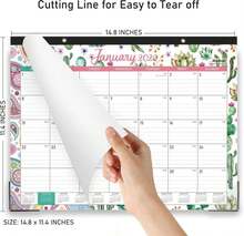 2026 Desk Calendar - Calendar From January 2026 - December 2026,12 Months Desk Pad Calendar, 148" X 114", Desk Pad, Large Ruled Blocks - White - View 6