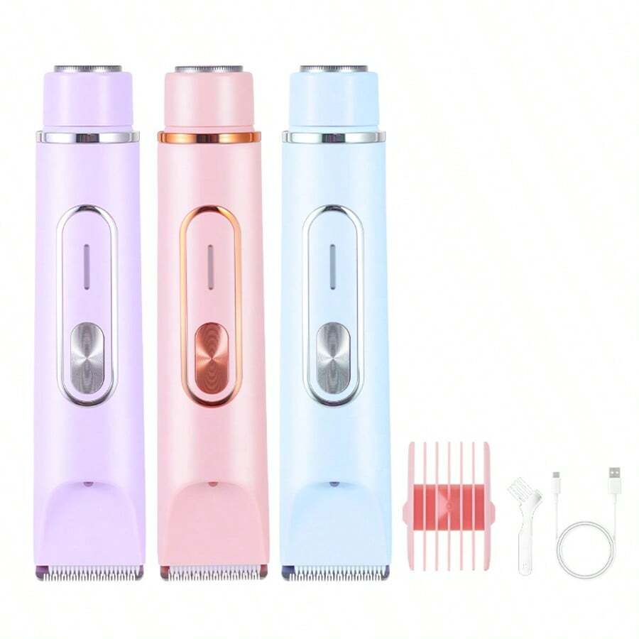 1pc Electric Bikini Trimmer 2-In-1 Shaver & Epilator, Women Hair Removal Device - View 1