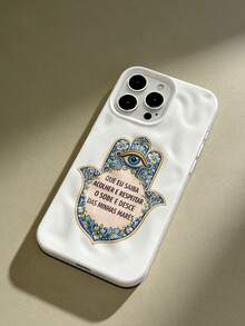 1 chiếc ốp lưng điện thoại mềm mại kiểu cổ điển Fatima với thiết kế gợn sóng, phù hợp với 17 Pro Max/17 Pro/16 Pro Max/16 Pro/16/15 Pro Max/15 Pro/15/14 Pro Max/14/13 Pro Max/13 Pro/13/12 Pro Max/12 Pro/12/11, chống bụi, chống nước, chống sốc và chống rơi. - trắng - Xem 5