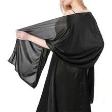 Khăn choàng và khăn quàng cổ trang trọng, chất liệu giống lụa, kích thước 70" x 170cm: Khăn choàng dự tiệc cưới bằng chiffon mềm mại, trong suốt, dành cho phù dâu, 1 chiếc. - Nhiều màu - Xem 4