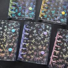 Portador A7, Cubierta con cinta, Libro de almacenamiento con estrellas brillantes, Libro de pegatinas/Libro de bolsillo, Portador A7 Libro de pegatinas, Planificador de papelería, Cuaderno, Libro de pegatinas, Suministros de oficina, Suministros escolares - A - Ver 2