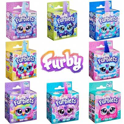 Hasbro Furby Furblets Mini Friend, 45+ Sounds & Music, Speaks Only Furbish, Electronic Plush Toys, Back To School Gifts, Ages 6+