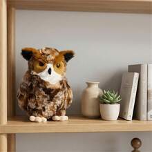 猫头鹰毛绒玩具，柔软蓬松的填充动物，是生日礼物、玩耍、母亲节、婚礼季、毕业季和返校季礼物的完美选择。 - 彩色 - 查看 6