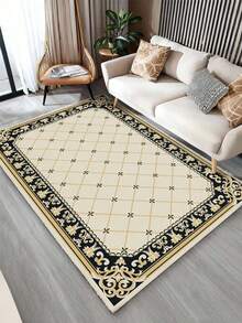 1件装豪华室内装饰大地毯，新款仿羊毛可水洗底室内地毯，客厅地毯，沙发地毯，卧室地毯，床边防滑垫，房间地垫，餐厅厨房地毯，办公椅垫，玄关门垫，户外野餐毯，户外露营垫 - 多色-1 - 查看 18