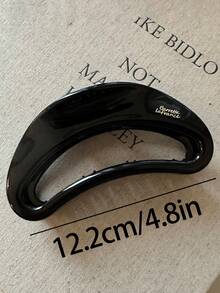 Bộ 4 kẹp tóc/1 kẹp tóc nhựa nhẹ hình trăng lưỡi liềm cỡ lớn 12.2cm/4.8in dành cho nữ, màu đen bóng, đỏ, nâu trà, vân đồi mồi, phụ kiện tóc thời trang đa năng, thanh lịch, tối giản, màu ombre, phù hợp cho sử dụng hàng ngày, dự tiệc, đi làm, du lịch, buộc tóc đuôi ngựa, búi tóc, rửa mặt, trang điểm, phối đồ mùa hè, kẹp tóc kiểu càng cua, kẹp tóc đi biển. - Nhiều màu - Xem 2