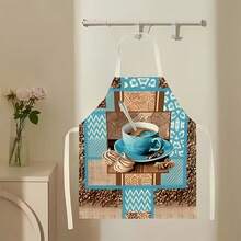 1 chiếc tạp dề họa tiết hạt cà phê, tạp dề in hình thời trang ngộ nghĩnh, tạp dề nhà bếp, tạp dề nấu nướng, tạp dề gia đình sáng tạo. - Nhiều màu - Xem 6