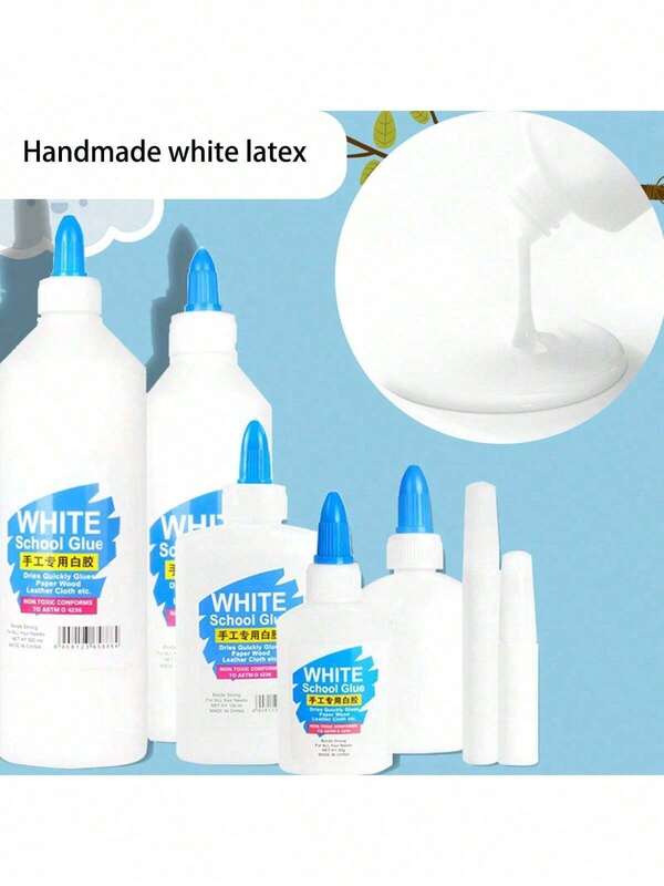 1pc Kids White Glue Washable PVA White Latex Glue For Children School Handmade DIY Art Craft Paper Fabric Wooden Crafts Quick Dry Clear Adhesive