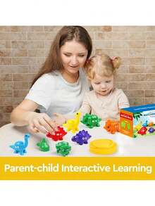 Juguete educativo interactivo con forma de dinosaurio, para interacción entre padres e hijos - Multicolor - Ver 2