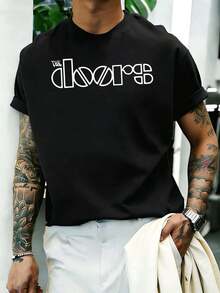 Camisetas masculinas plus size - Preto - Ver 1