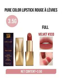 Estée Lauder Estee Lauder Pure Color Matte Lipstick #333 (Full-size 3.5g Mini-size 2.8g )Velvet – Long-Lasting, Vivid & Intense Color, Melts on Lips Like Mist, Light weight Velvety Texture, Moisturizing MattValentine, Luxing Mist, Light weight Velvety Texture, Moisturizing MattValentine, Luxing, Valentine Day, Luxing, Valentine Day, Luxings Matt” Anniversary, Women & Beauty Lovers,Perfect for Date Night & Daily Wear,Easy to Apply for Makeup Beginners - 絲絨#333 - 查看 11