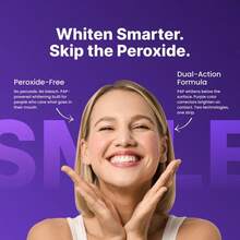Teeth Whitening Strips-21 Applications For 30min Yellow Teeth Stain -Nano-Hydroxyapatite - Purple - View 3