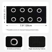 Women's Hollow Eye Elastic Headband, Black Hollow Elastic Headband, Hole Elastic Casual Hair Accessory - Multicolor - View 6