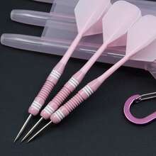 HUANQU 3pcs Professional Darts Set, Hard Darts Set With 1 Portable Darts Storage Box, Suitable For Beginners And Professionals, High-Quality Darts Set For Office Stress Relief, Home Entertainment, Perfect Gift For Easter, Ramadan, Father's Day - Multicolor - View 7