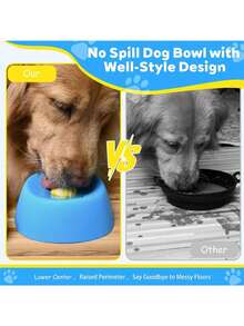 1pc Slow Feeder Bowl With Lick Treat Dispenser For Cats & Dogs, Non-Slip Feeding Mat, Interactive Licking Toy, Easy To Clean Pet Supplies - 180ML - View 1