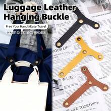 Leather Luggage Hanger Hook, Hands-Free Travel Accessory, Y-Shaped Multi-Functional Hanger, Fits Suitcase/Belt, Practical And Stylish - Multicolor - View 13