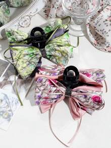 1pc Women's Fashionable Elegant Bowknot Hair Clip, Suitable For Daily Wear - Multicolor - View 2