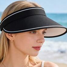 Mũ chống nắng UPF 50+ dành cho nữ - Mũ chống tia UV khi đạp xe mùa hè - Mũ trùm đầu chống tia UV - Khẩu trang rộng vành chắn nắng - A - Xem 11