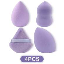 Bộ bông trang điểm đa hình màu tím 4/8/16 miếng, 3 loại bông phấn tam giác khác nhau, bông tán phấn mềm mại, không chứa latex, giúp tán kem nền, che khuyết điểm và tạo khối mắt hoàn hảo, có thể tái sử dụng và dễ dàng vệ sinh. Dụng cụ trang điểm màu tím dễ vệ sinh. - Nhiều màu - Xem 11