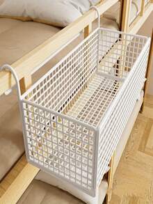 Cesta colgante de hierro fundido para colgar sobre la puerta - Organizador de almacenamiento de malla tejida negra, marco de metal resistente con mecanismo de suspensión, estantería multiusos ahorradora de espacio para ropa, juguetes, ropa de cama - Dormitorio, armario, almacenamiento, cesta de almacenamiento tejida, almacenamiento de dormitorio, sistema de suspensión estable, cesta escalonada, opción de regalo perfecta para 11 días festivos - A - Ver 4