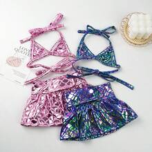 狗狗泳衣套装，宠物比基尼套装，中小型犬沙滩装 - 彩色 - 查看 12