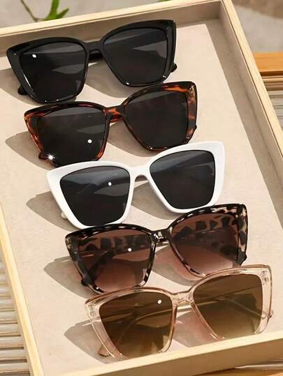 New, Popular Cross-Border Item: Stylish, European-Style Cat Eye Fashion Glasses For Creating A Fashion Statement. Insta-Worthy Cat Eye Fashion Glasses.