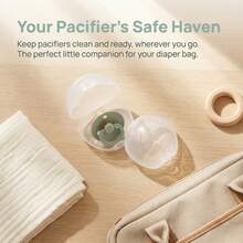 3pcs/2pcs/1pc Durable Clear Pacifier Holder | Pacifier Storage Box, Modern Aesthetic Plastic Structure, Essential Organizer, Ideal Choice For Halloween, Christmas, Thanksgiving, Easter Gift Box - Clear - View 3