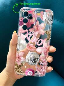 1 chiếc ốp lưng điện thoại chống sốc có túi khí, họa tiết da báo, kiểu ly cocktail, trong suốt, lỗ camera lớn, tương thích với iPhone 17 Air/17 Pro Max/17/16 Plus/15/14/13/12/11/XS Max/XR/7/8 - Nhiều màu - Xem 5