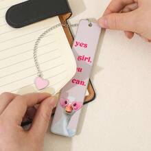 不锈钢白鹅书签，印有“乖女孩”励志语录，是送给女性的理想礼物。 - 均碼 - 查看 10