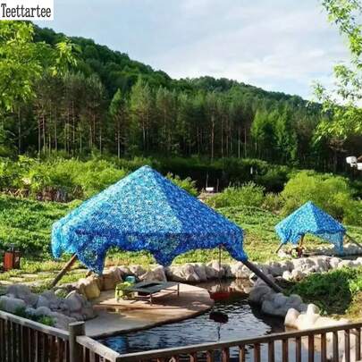 Teettartee Camouflage Net, Outdoor Concealment Net, Sun Shading Net, Jungle Outdoor Birdwatching Net, Hunting Camouflage Net, Jungle Camouflage Net, Outdoor Sun Shading Camouflage Net, Concealment Net, Hunting Camouflage Net