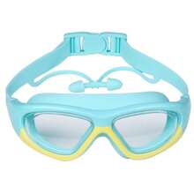 高清儿童泳镜，男女通用，防雾大镜框泳镜，舒适硅胶材质 - 彩色 - 查看 10