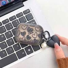 心形防摔保护壳，兼容苹果蓝牙耳机，防刮防震，兼容苹果蓝牙耳机充电盒 - 彩色 - 查看 8