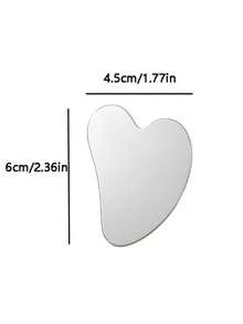 1个不锈钢刮痧板，适用于面部按摩/下颌线塑形/全身按摩和肌肉放松。刮痧可打开身体毛孔和汗腺，促进排毒和血液循环，舒缓经络，减少脂肪堆积，塑造体型，缓解酸痛和疲劳。可在家庭/SPA/美容院/校园/办公室/旅行中使用——面部和身体护理按摩工具。美容、按摩放松、护肤工具、美容师用品。 - A - 查看 12